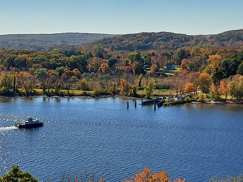 views of ferry from gilette castle
